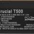SSD накопитель Crucial T500 500ГБ, M.2 2280, PCIe 4.0 x4,  NVMe,  M.2 [ct500t500ssd8]